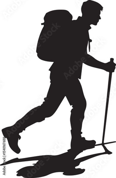 Fototapeta mountain hiking vector bundle