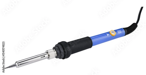 Obraz Soldering iron isolated on a transparent background. Full depth of field. PNG.