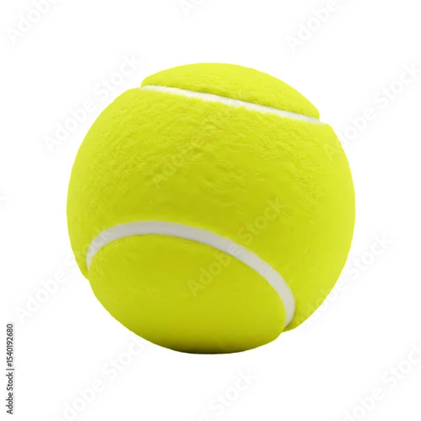 Obraz Closeup View of a Tennis Ball isolated on transparent baackground