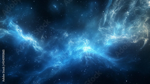 Fototapeta Abstract cosmos background. Space dark background with fragment of our galaxy