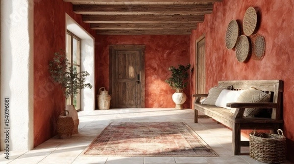 Obraz Mediterranean rustic home