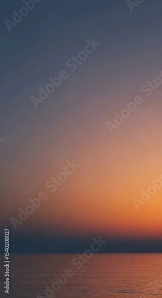 Fototapeta Modern abstract background featuring a soft gradient transition from blue to orange.