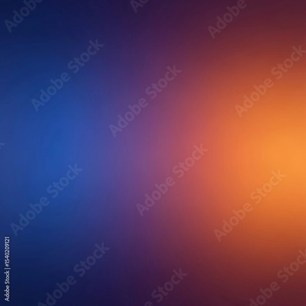 Obraz Gradient background with a striking contrast between deep blue and fiery orange.