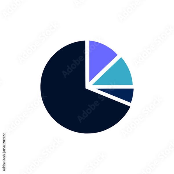 Obraz Colorful Pie Chart Icon