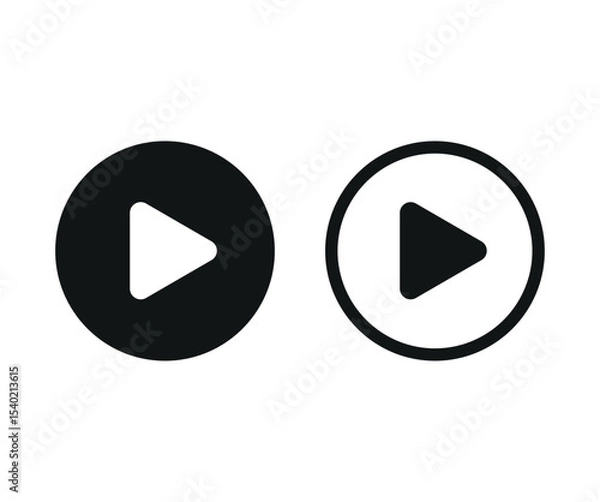 Obraz Play button icons