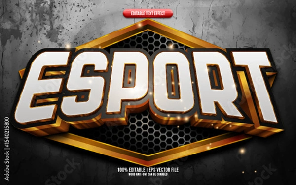 Fototapeta Esport 3D editable text effect