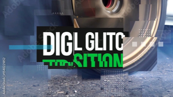 Obraz Digital Glitch Transitions