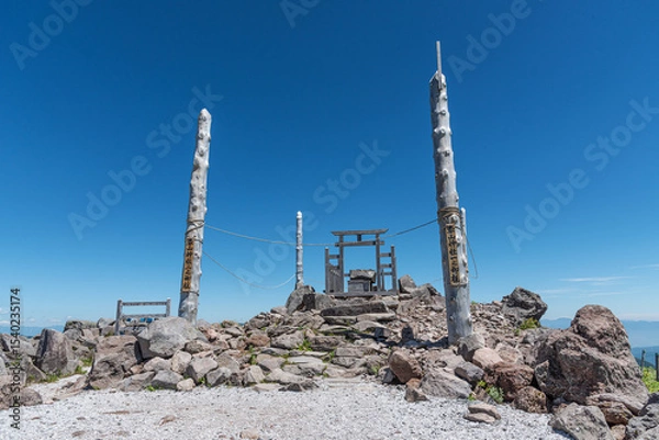Obraz 長野県 霧ヶ峰 車山山頂の車山神社