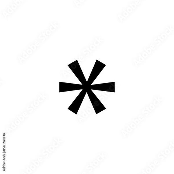 Obraz Asterisk symbol *