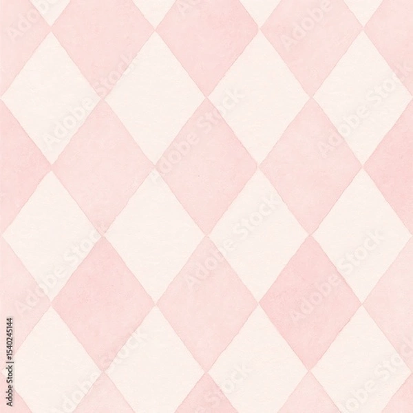 Fototapeta Soft pink diamond pattern