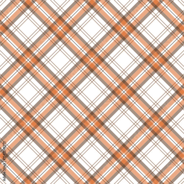 Fototapeta A gentle pastelfeaturing overlapping diagonal stripes in light shades, creating a modern and soft plaid design ideal for textiles, wallpapers, gift wraps, and digital backgrounds