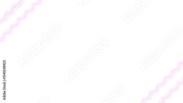 Fototapeta ハートのダイアゴナルレースフレーム⭐︎PNG