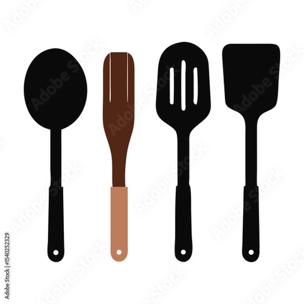 Fototapeta Set of kitchen utensils