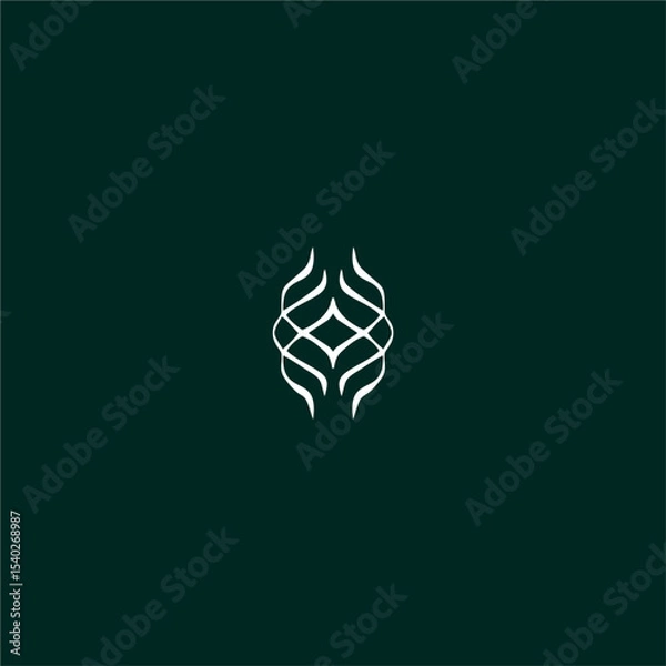 Fototapeta very unique monogram logo vector