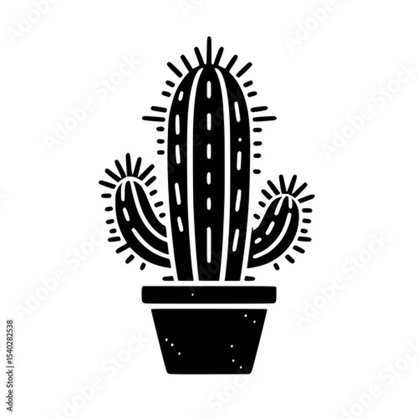 Obraz cactus in a pot