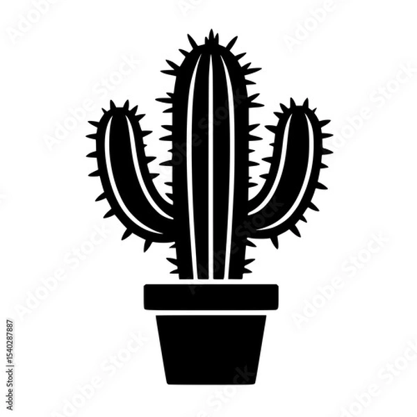 Obraz cactus in a pot