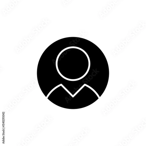 Fototapeta user, avatar, profile icon vector