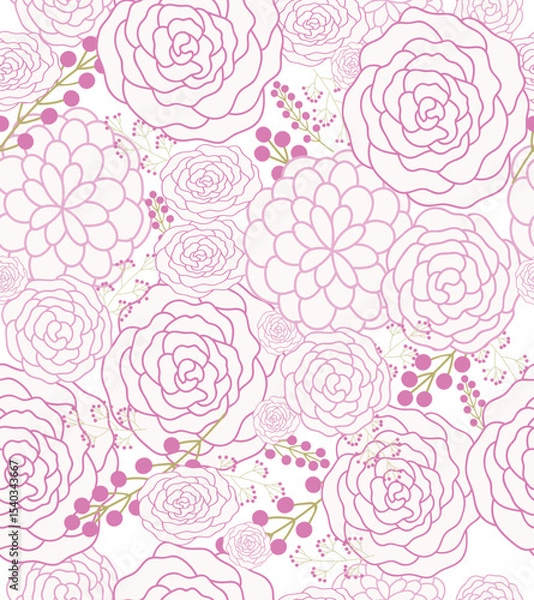 Obraz seamless pattern with roses