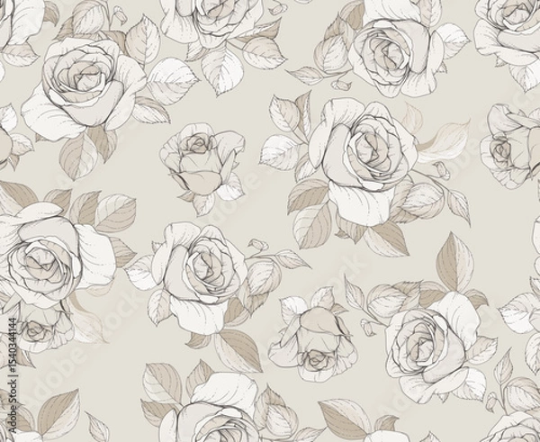 Obraz seamless pattern with roses
