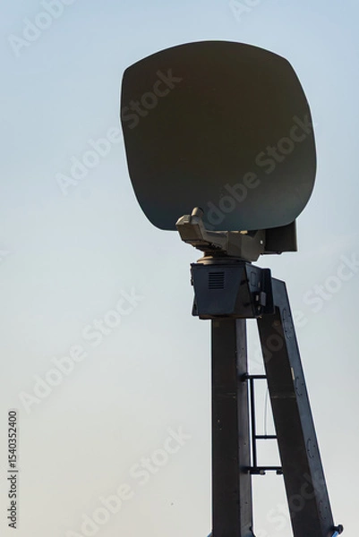 Obraz Military vehicle receiver, military satellite equipment