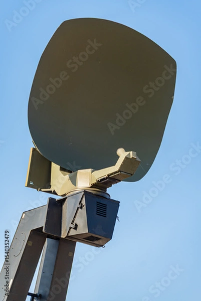 Obraz Military vehicle receiver, military satellite equipment