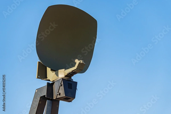 Obraz Military vehicle receiver, military satellite equipment