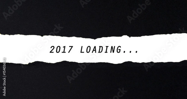 Obraz 2017 Loading Word On Torn Paper.