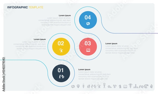 Fototapeta Infographic Template