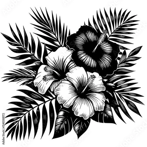 Obraz abstract floral background