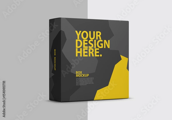 Fototapeta Square Box packaging mockup