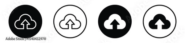 Fototapeta cloud icon, containing cloud upload, download symbol, vector illustration