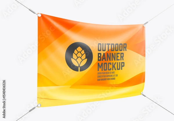 Obraz Outdoor Banner Mockup