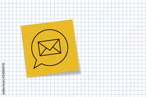 Fototapeta letter. write a letter. send via email. mail. envelope. banner for the web. letter icon. photo. office paper. text.