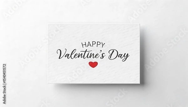 Obraz happy valentines day typography for  thank you written on a paper