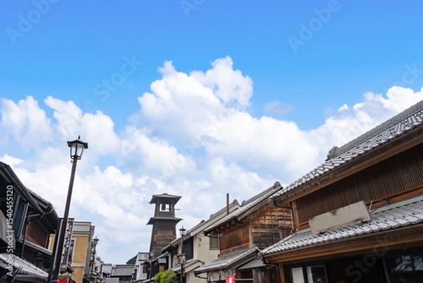 Fototapeta 埼玉県川越市　小江戸の街並み