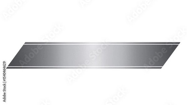 Obraz サテンリボンテロップベース2(シルバー)	