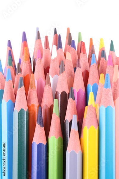 Fototapeta colorful crayons