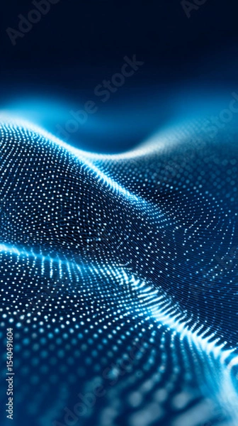 Fototapeta Blue abstract futuristic technology composition