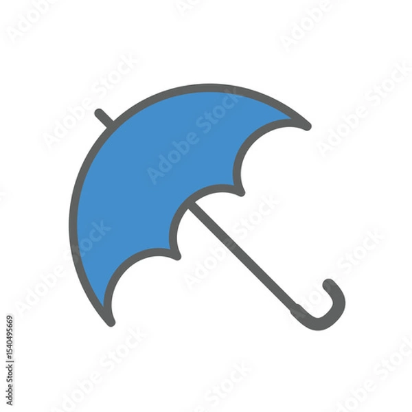 Fototapeta umbrella icon , template, flat, design, vector, illustrations, education, style, trendy, collections