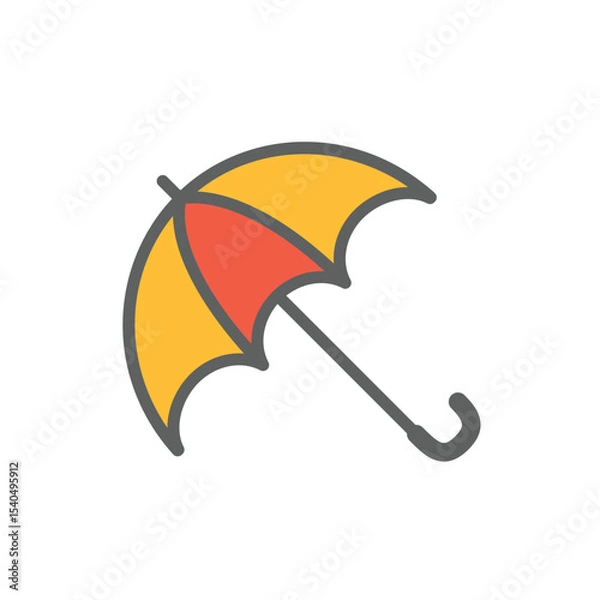 Fototapeta umbrella icon , template, flat, design, vector, illustrations, education, style, trendy, collections