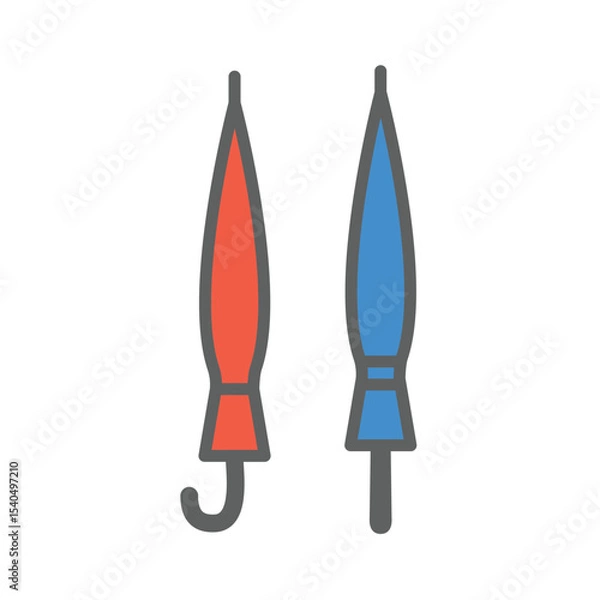 Fototapeta umbrella icon , template, flat, design, vector, illustrations, education, style, trendy, collections
