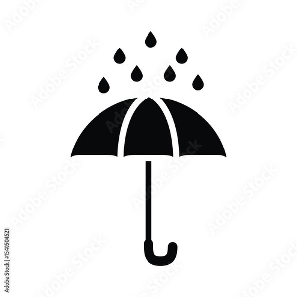 Fototapeta umbrella icon , template, flat, design, vector, illustrations, education, style, trendy, collections
