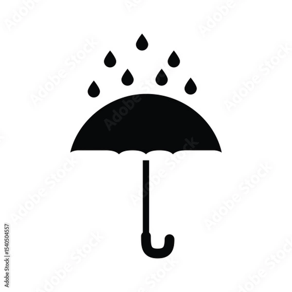 Fototapeta umbrella icon , template, flat, design, vector, illustrations, education, style, trendy, collections