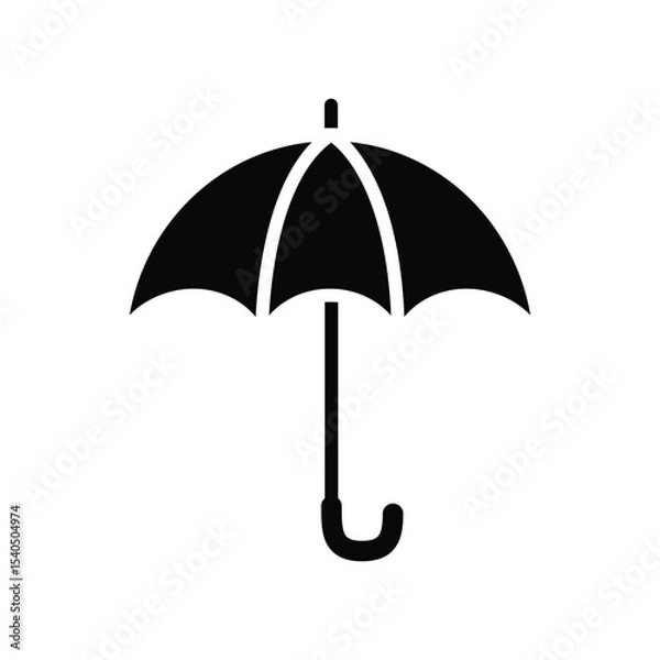 Fototapeta umbrella icon , template, flat, design, vector, illustrations, education, style, trendy, collections