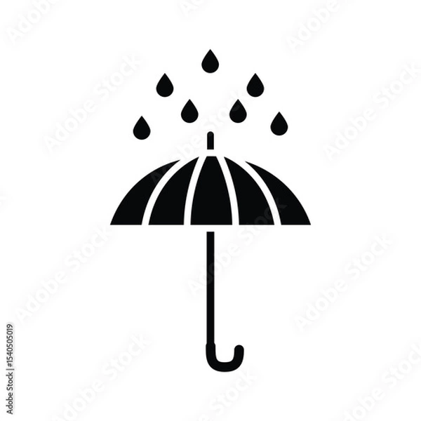 Fototapeta umbrella icon , template, flat, design, vector, illustrations, education, style, trendy, collections