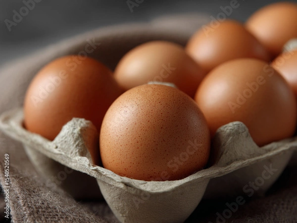 Obraz Eggs in carton.