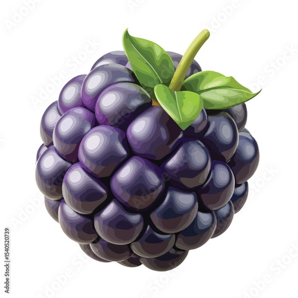 Obraz Rich dark grape cluster vector ideal for wine, juice, or fruit-themed graphics and branding.