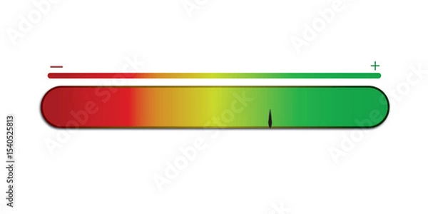 Obraz Risk meter from low to high level. isolated on white and black background. vector illustration. 
  Scale meter with low, high and medium bar. Level risk graph or control quality. eps10