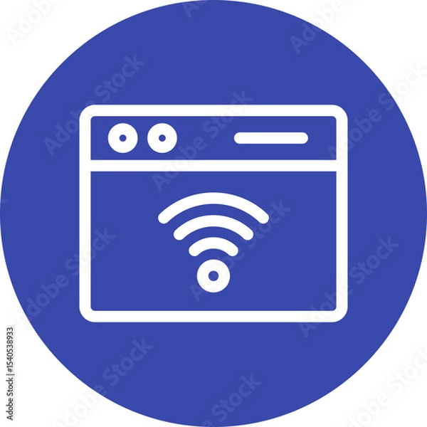 Fototapeta Smart website single icon vector illustration