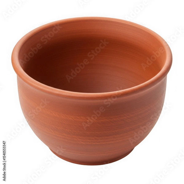 Fototapeta Terracotta bowl isolated on transparent background